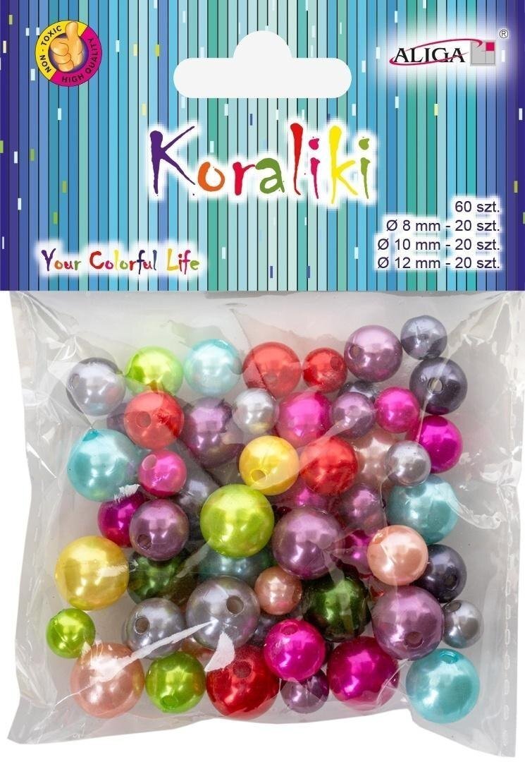 Aliga Koraliki plastikowe 60szt (5902150667858)