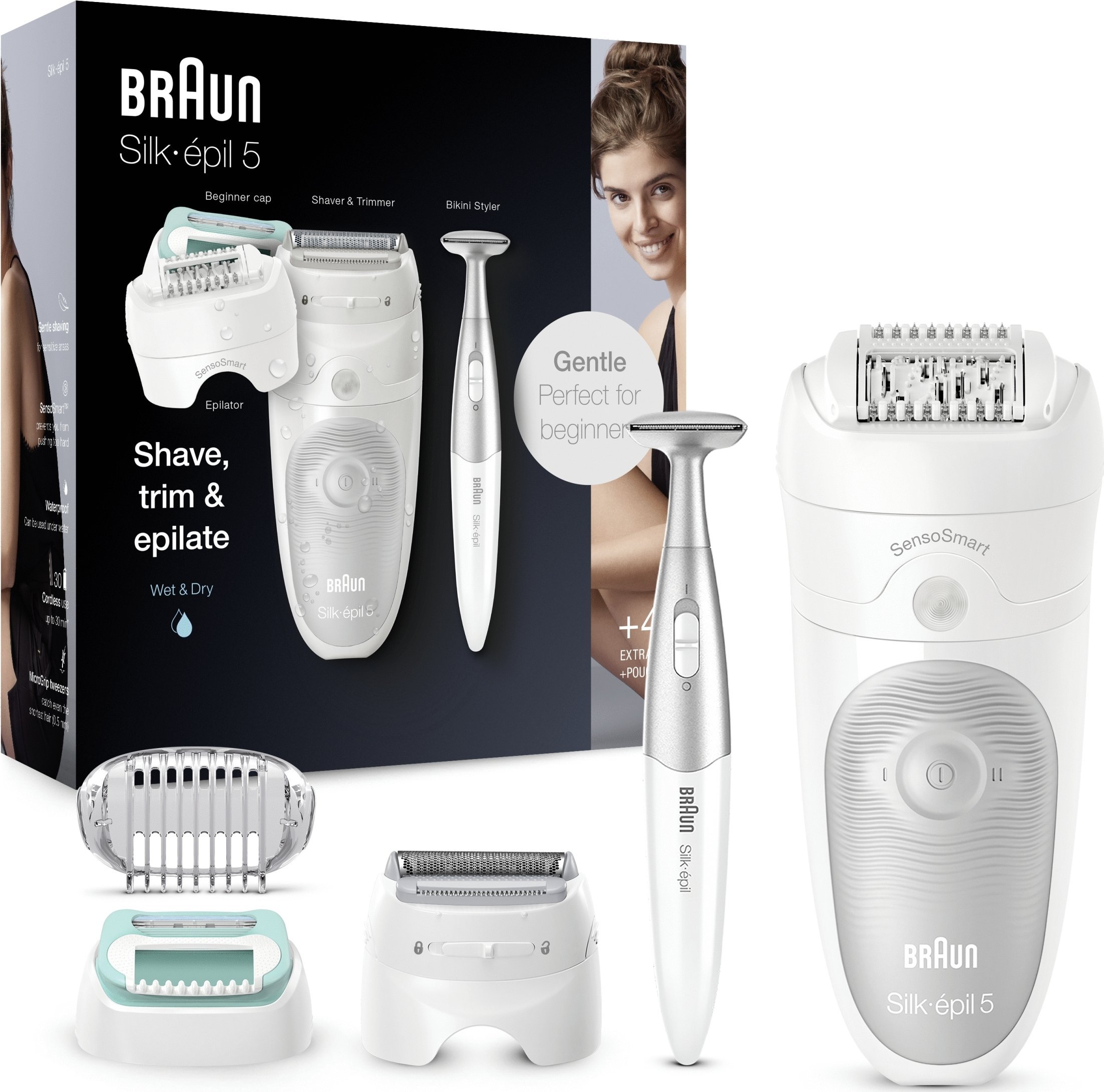 Фото - Епілятор Braun Silk-épil 5 damski depilator + trymer bikini 