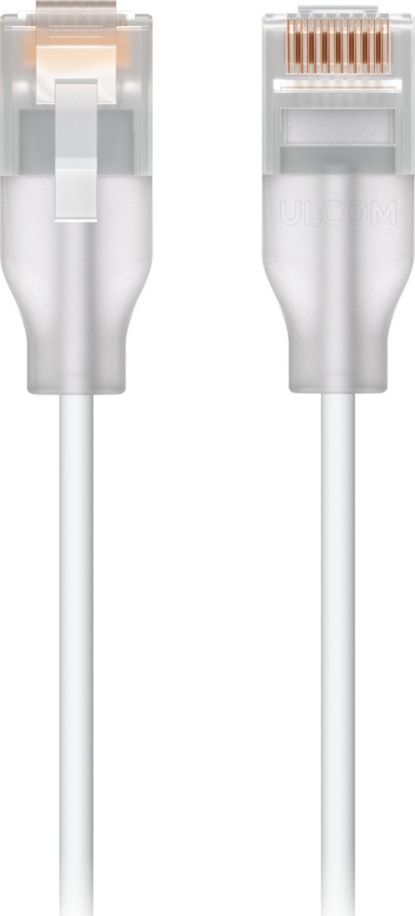   Ubiquiti Ubiquiti UACC-Cable-Patch-EL-5M-W kabel sieciowy Półprzezroczysty, Biały Cat6