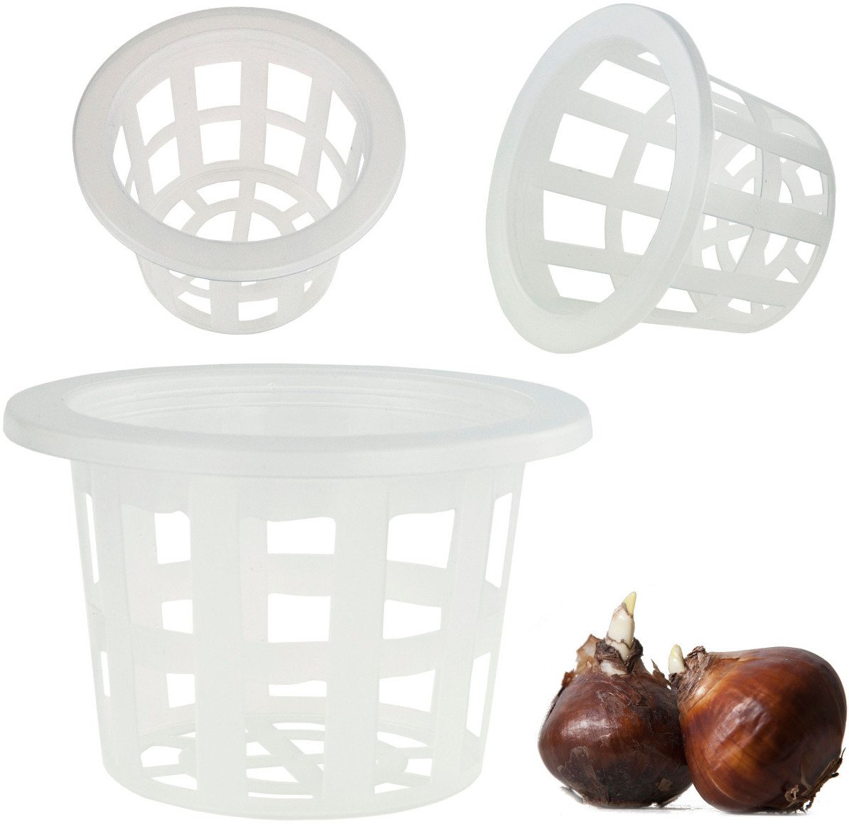 TG64627 KOSZYK OSŁONKA DO SADZENIA CEBUL CEBULEK OSŁONA KOSZYCZEK NA CEBULKI 8,5x13