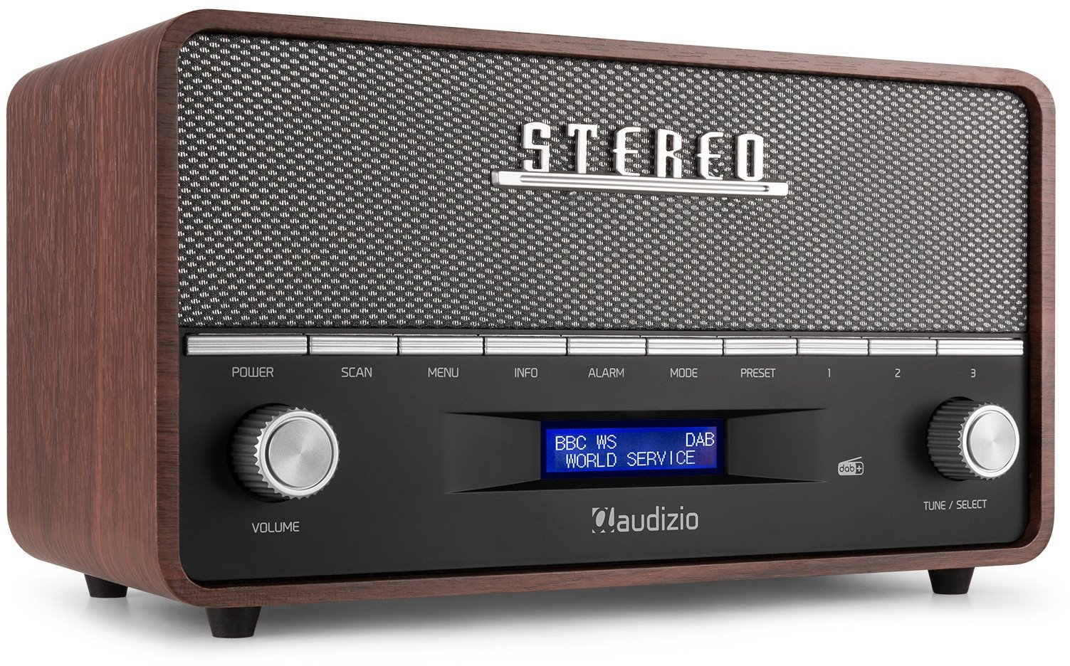 Radioodtwarzacz Audizio Przenośne radio stereo z budzikiem Corno DAB+ FM BT szary one size