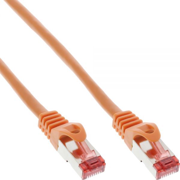 InLine Patchcord S/FTP, PiMF, Cat.6, PVC, pomarańczowy 15m (76415O)