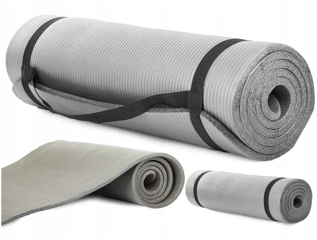 ExtraLink Extralink | Mata do ćwiczeń | fitness joga aerobik szara 180x60cm