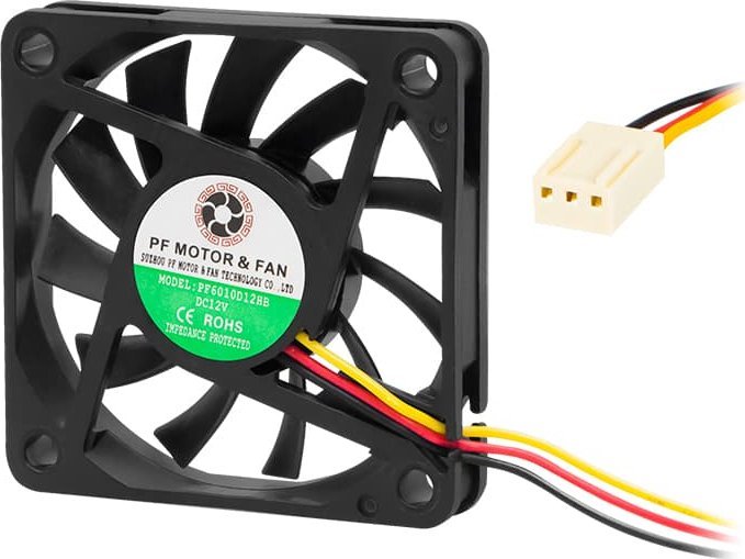 Wentylator Blow 60x10mm 12V kulkowy
