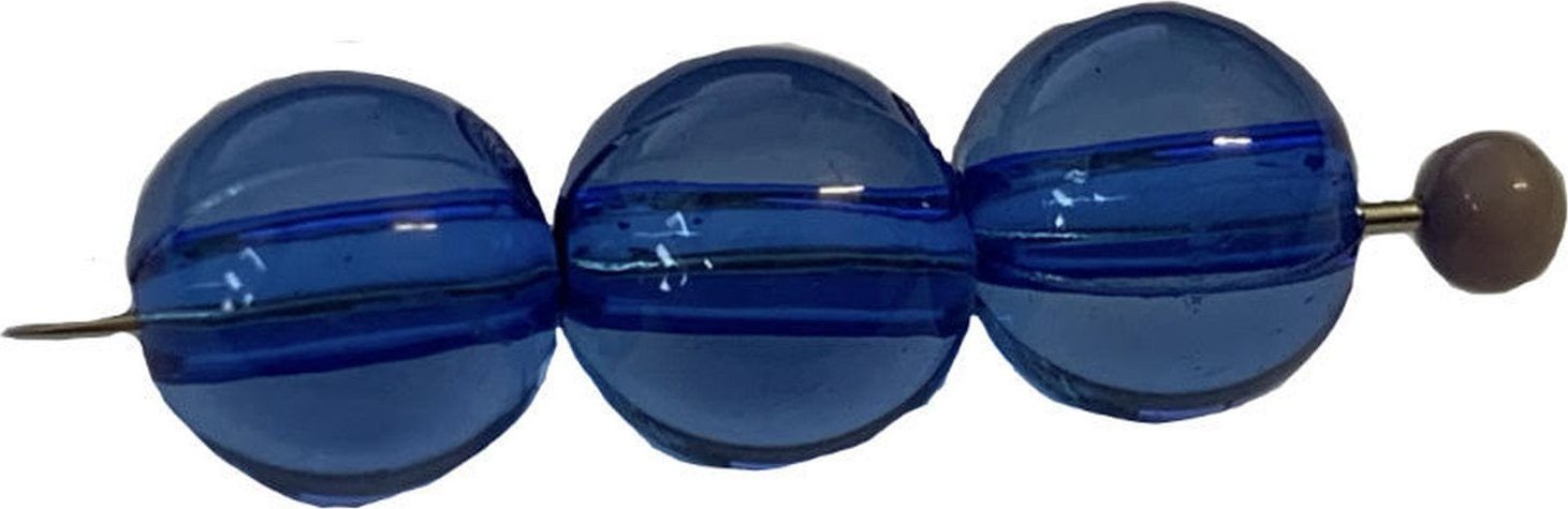 kufer-pasmanteria.pl Korale Akrylowe Kula 10mm (14szt) Niebieski