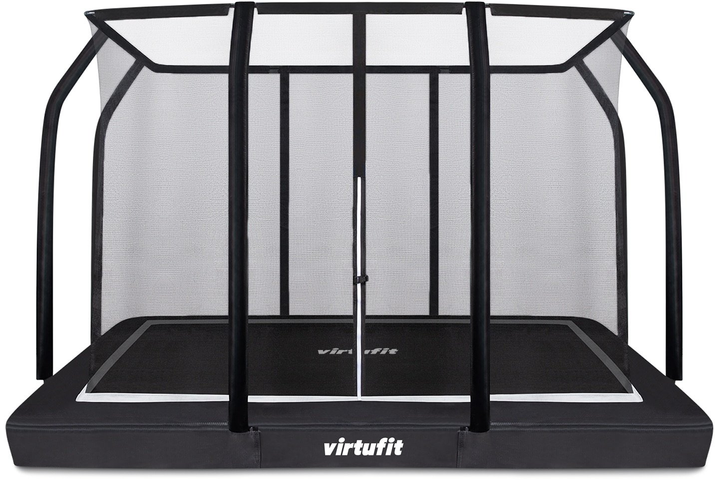 Virtufit Trampolina do wkopania 183x274 cm VIRTUFIT z siatką prostokątna Inground