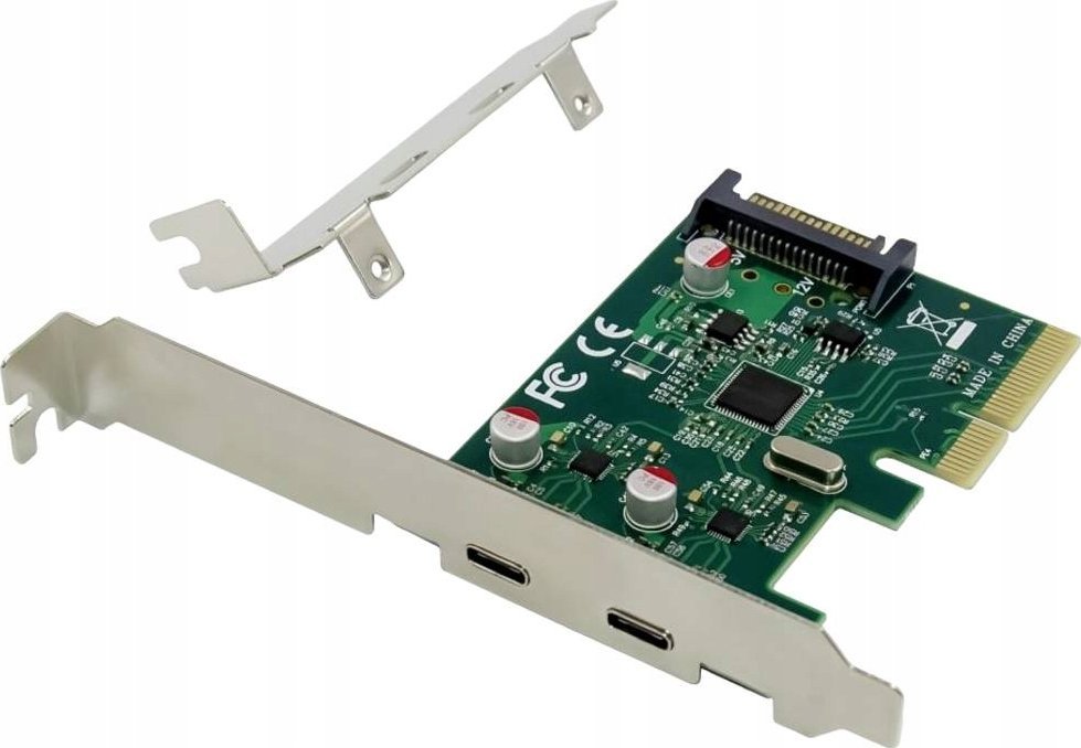 Karta sieciowa Conceptronic PCI Express Card 2-Port USB-C 3.2 Strom erford.