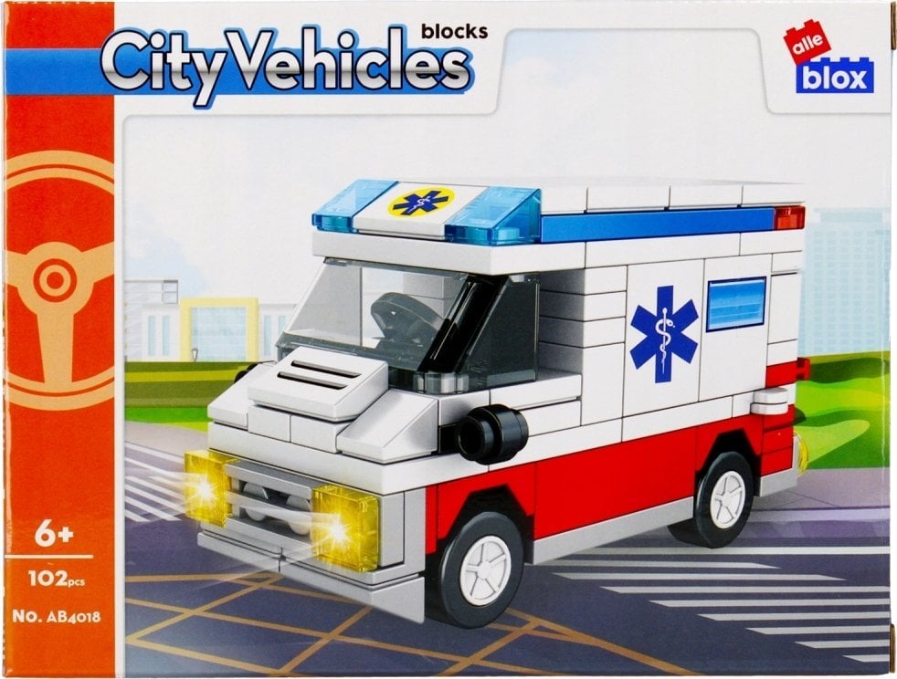 Klocki konstrukcyjne City 102 elementy ALLEBLOX