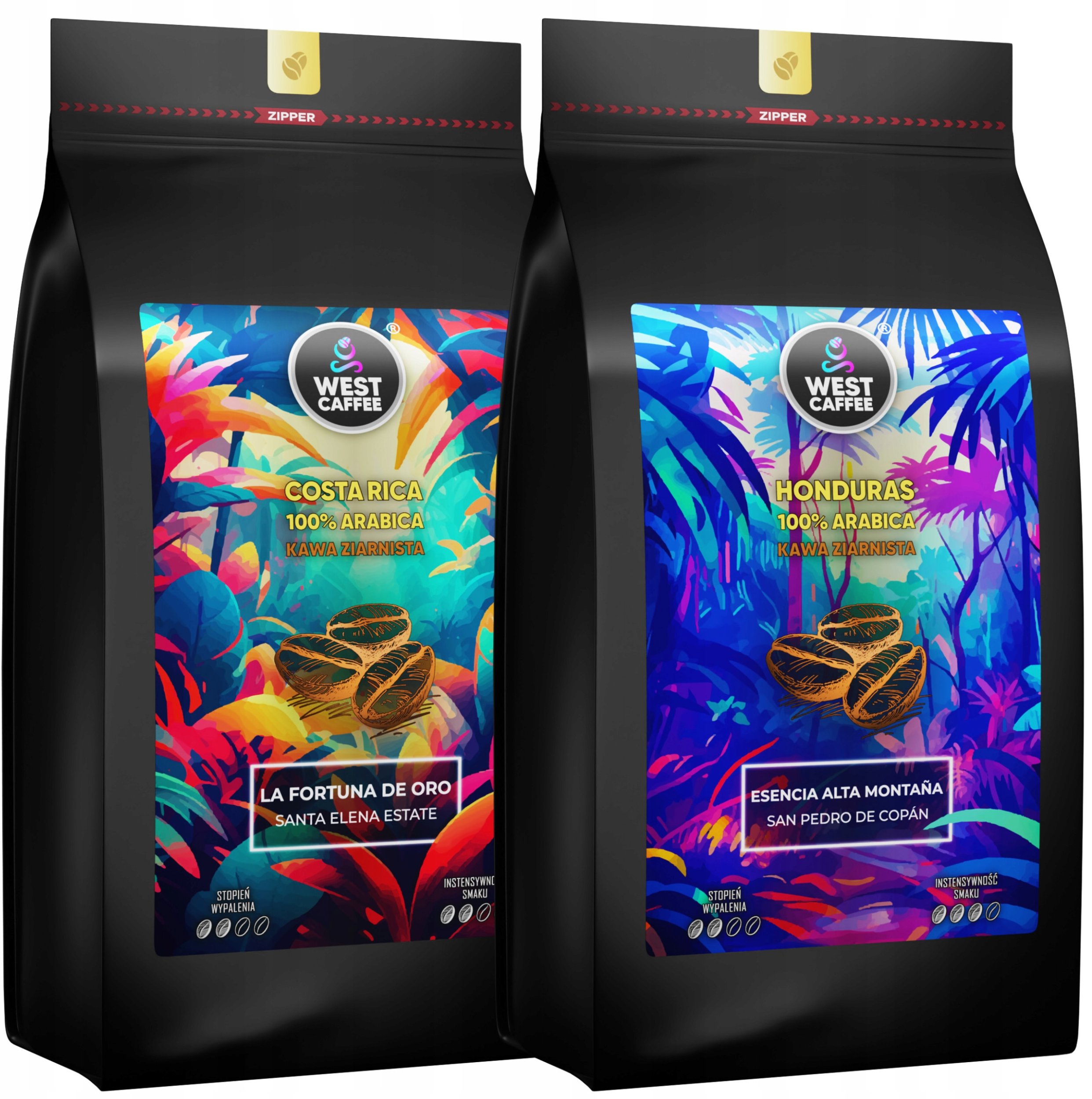 Kawa ziarnista West Caffee Kawa Ziarnista 2kg Kostaryka + Honduras