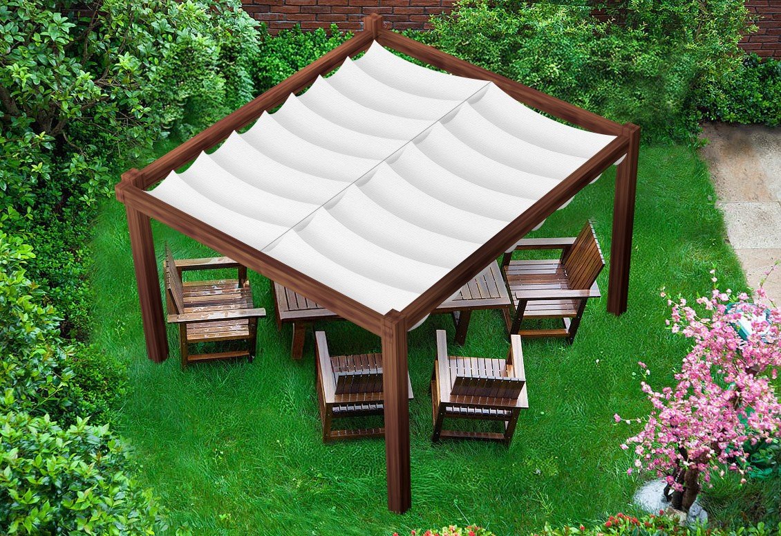 Żagiel wodoszczelny rozsuwany 3x3 - Biały