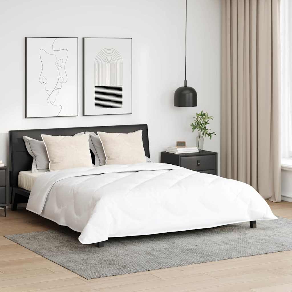Kołdra z poduszkami Argyle 3 pcs Biały 200 x 220 cm Mikrofibra