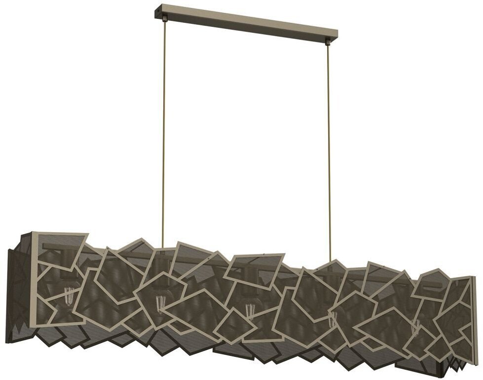 Lampa wisząca Luminex Długa Lampa Wisząca CAMO 583 z Siatki Metalowej