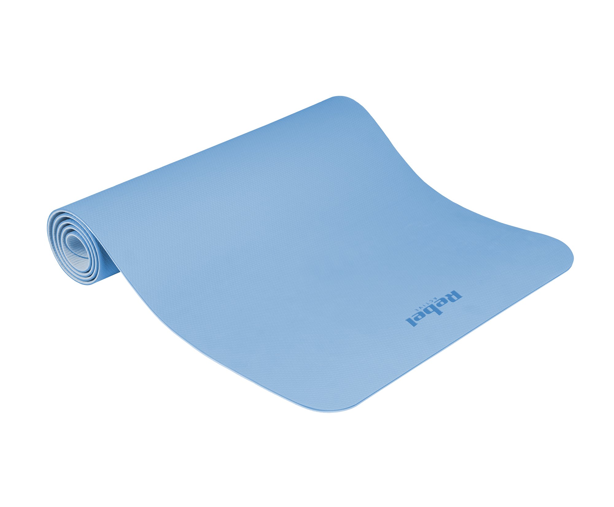 Rebel Active Mata gimnastyczna do ćwiczeń joga, pilates, fitness, 183x61cm, grubość 4mm, materiał TP...