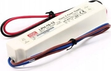 MEAN WELL LPH-18-24, 18 W, 180 - 264 V, 47 - 63 Hz, 0.3 A, Over voltage, Overheating, Overload, Short circuit, White