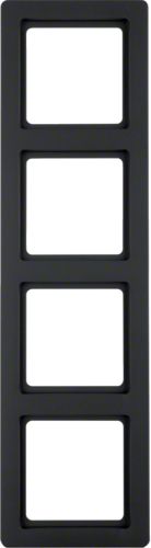 Berker Ramka 4-krotna Q.1 antracyt, aksamit (10146086)