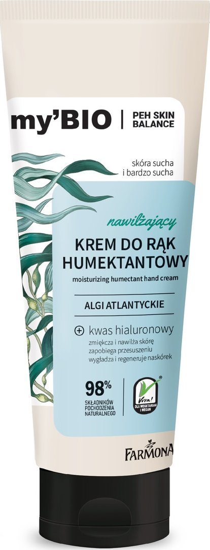 Farmona my`Bio* Nawilżający Krem humektantowy do rąk algi atlantyckie 100ml