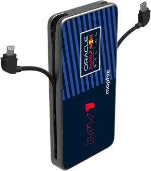 Mophie Powerstation Plus 10K Red Bull Racing MV1 - powerbank 10000mAh, zintegrowany kabel USB-C oraz lightning (1x port USB-C)