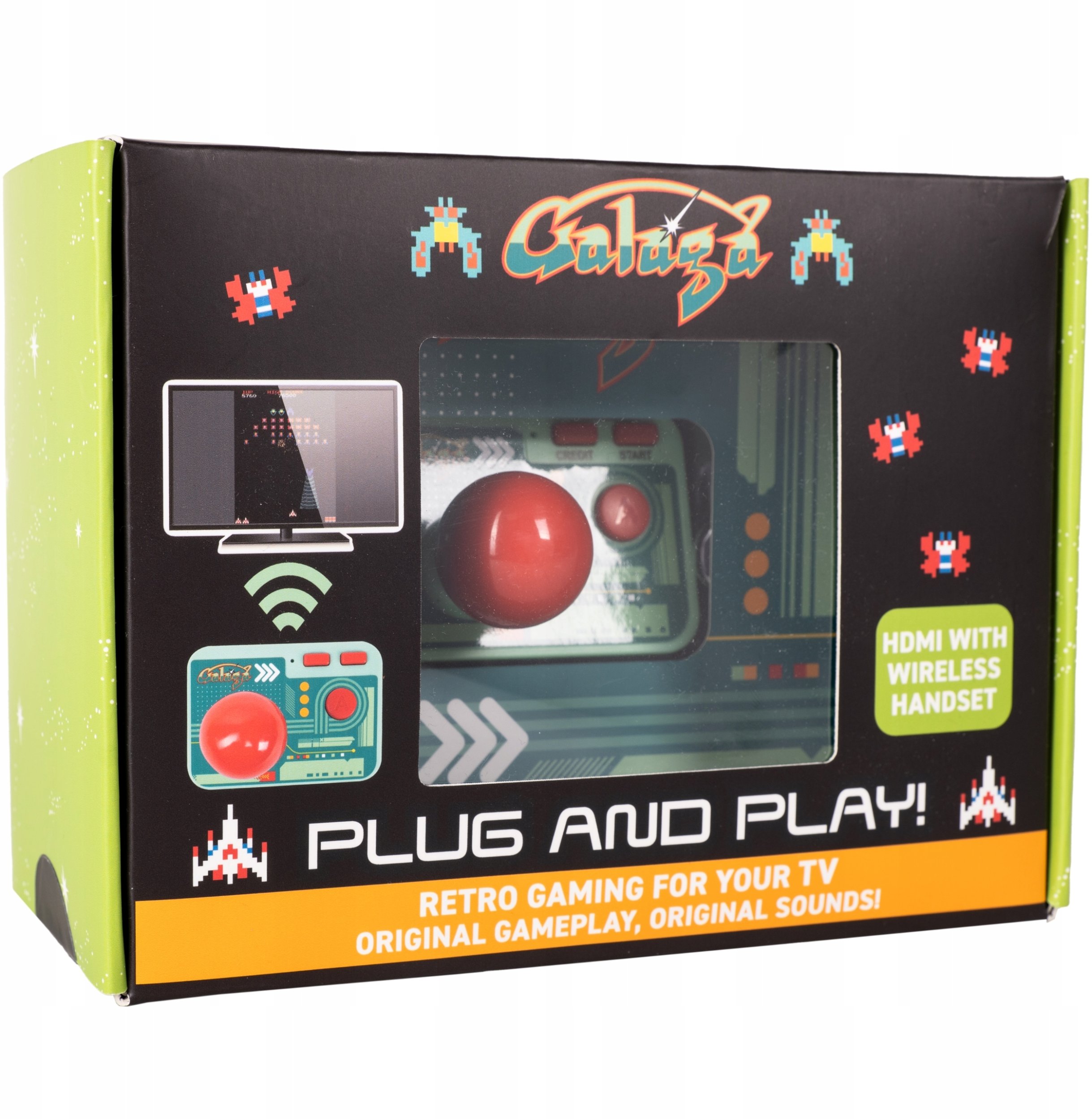 Gra Tv Retro Arcade Galaga Plug & Play Bezprzewodowa Pad Kontroler / 320162