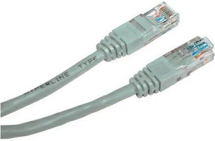 Logo RJ-45/RJ-45 kat.5e U/UTP Szary 3m (2601)
