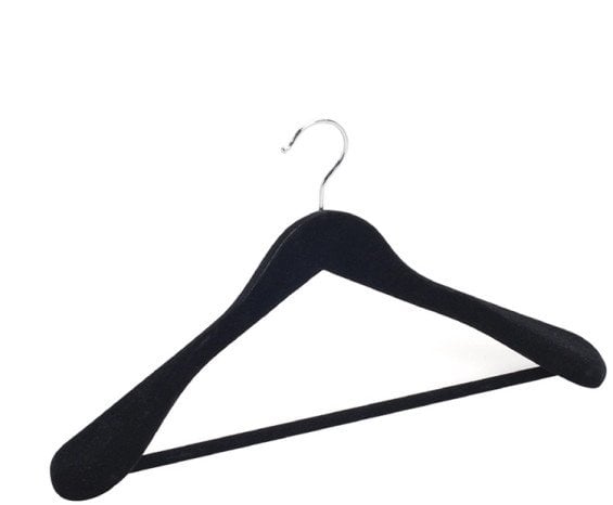 Domoletti VELVET COAT HANGER LSV031 BLACK