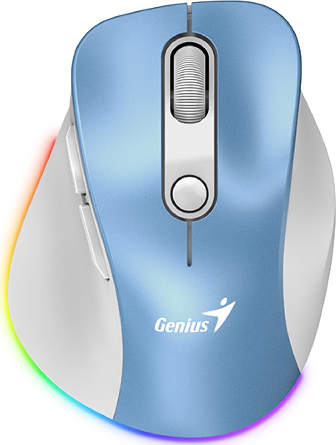 Mysz Genius Ergo 9000S Pro Biało-Niebieska (31030039401)