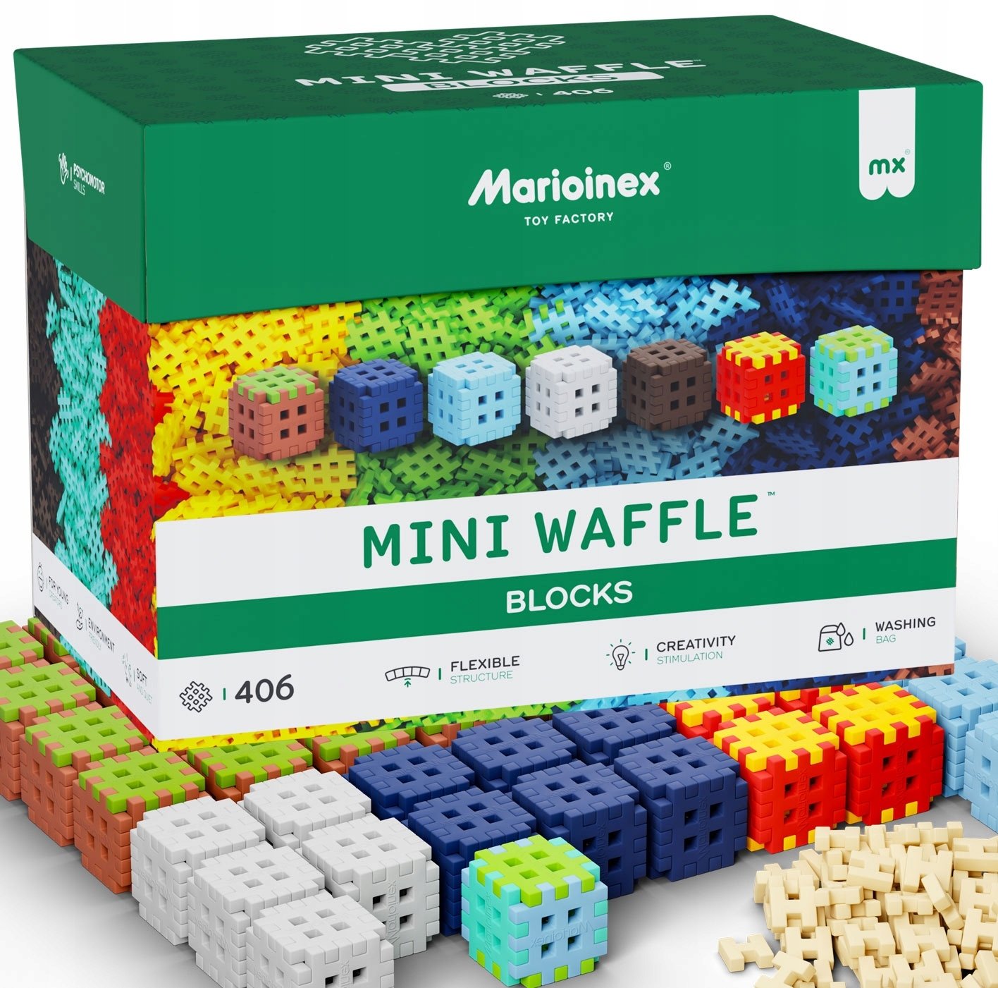 Marioinex Mini Waffle Blocks 406el