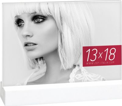 Ramka ZEP Dresda White 13x18 Acryl with woodstrip