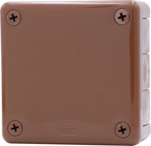 Onnline Puszka hermetyczna H55-M 98x98x42 IP55 12-wylotowa brązowa