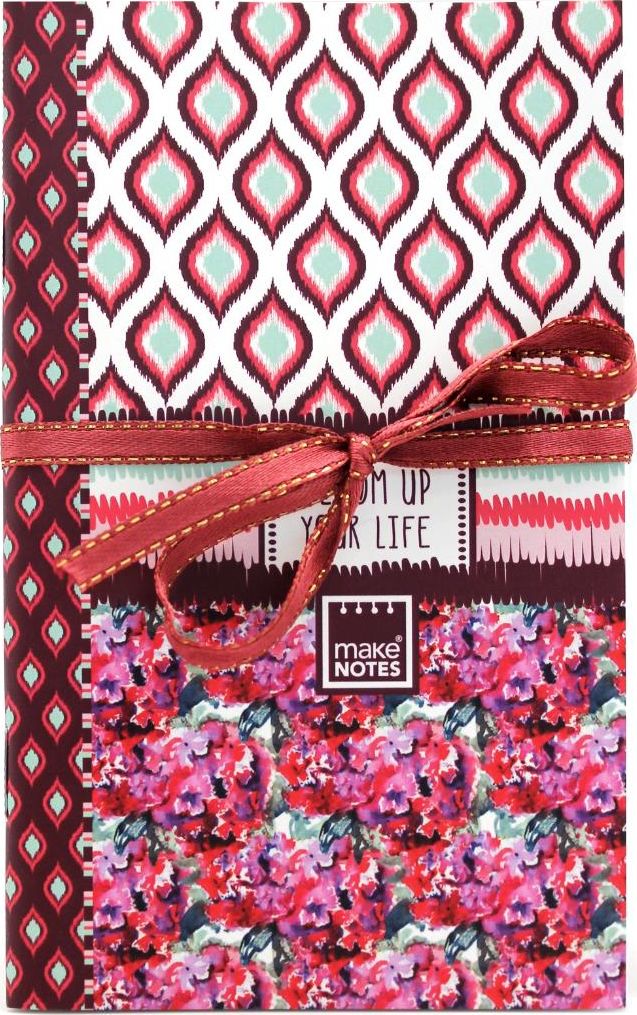 Make Notes Bloom Zeszyt A6 32 stron gładki 3szt