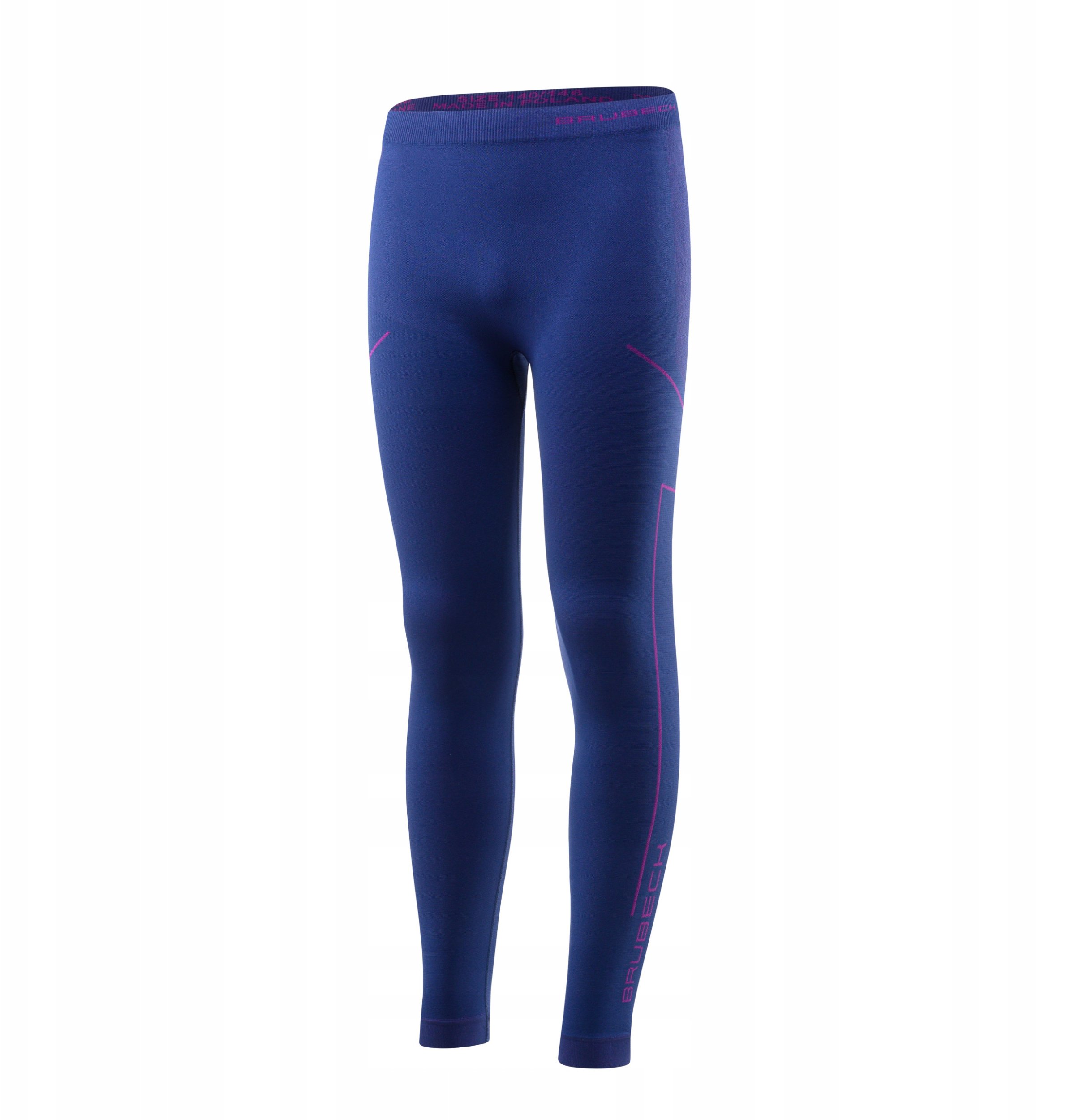 LE1354J Spodnie dziecięce THERMO JUNIOR jeansowy/fioletowy 128/134
