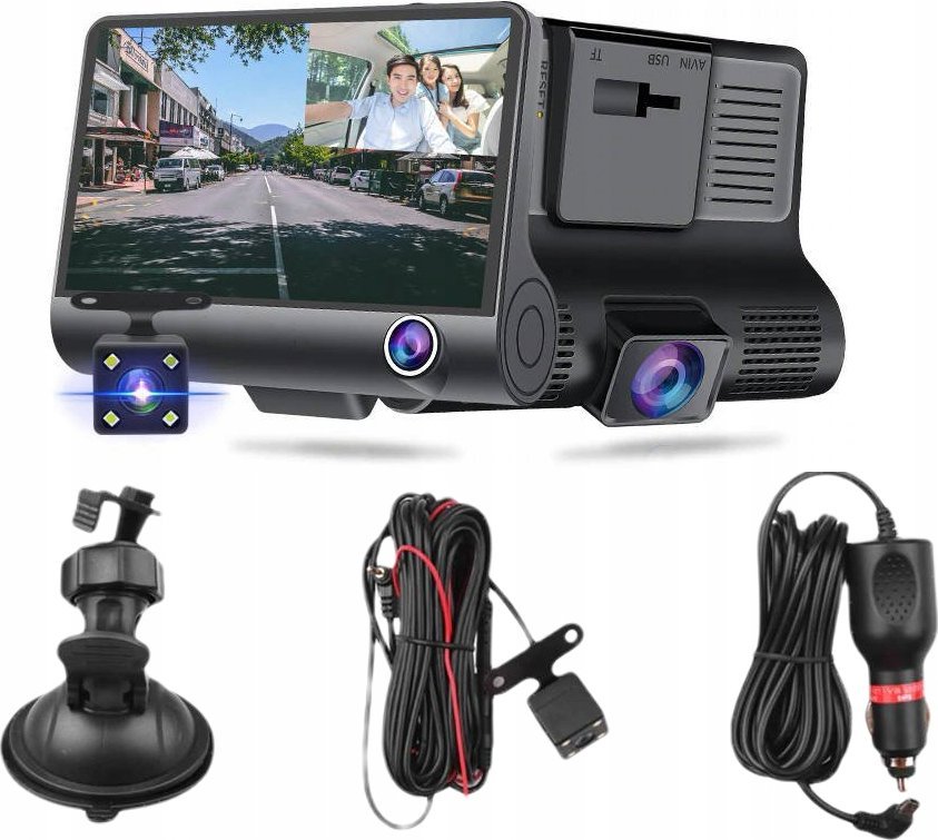 MARK1 Wideorejestrator kamera REJESTRATOR JAZDY 3w1 W05 FullHD 1080p 0,2kg
