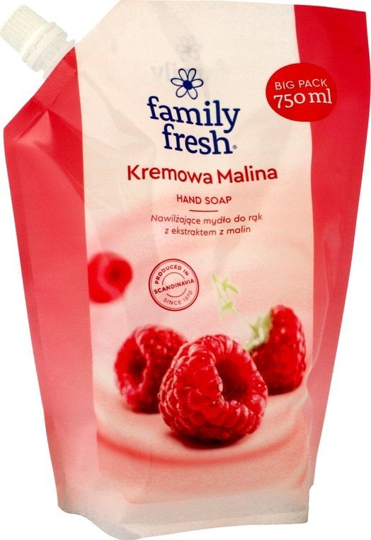 Orkla Family Fresh Mydło do rąk Kremowa Malina 750ml