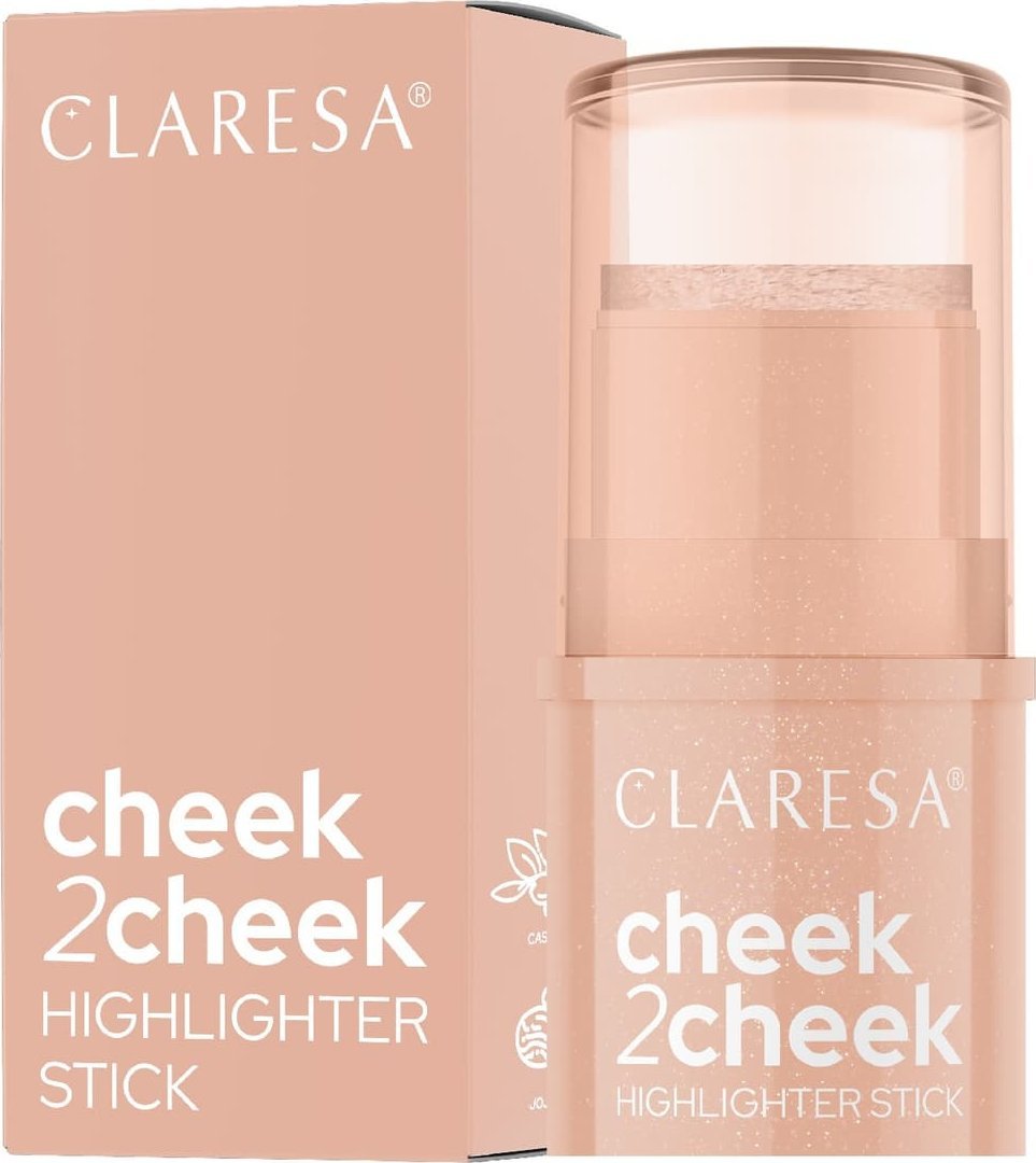 Claresa CLARESA Cheek2Cheek Kremowy rozświetlacz w sztyfcie 01 Pearl Shine