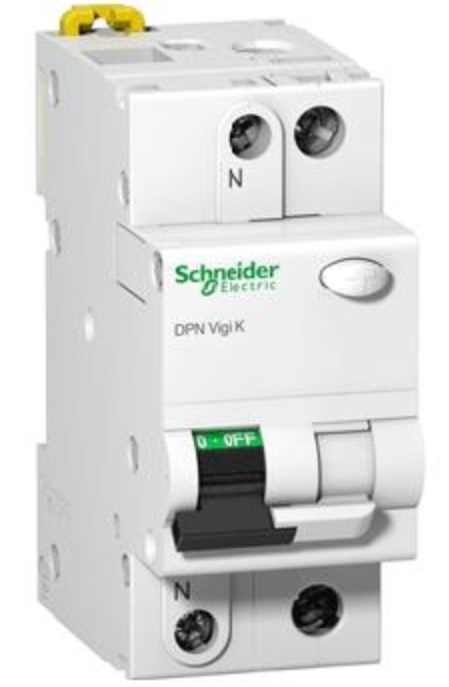 Schneider Wyłącznik różnicowo-nadprądowy DPN VIGI K 1P+N 20A B 0,03A typ AC - A9D22620