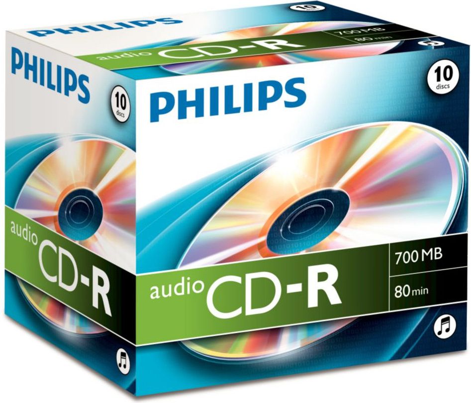 Фото - Оптичний диск Philips CD-R 700 MB 52x 10 sztuk  (CR7AONJ10/00)