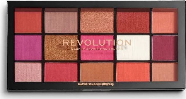 Makeup Revolution Paleta Cieni do oczu 15 Reloaded Red Alert