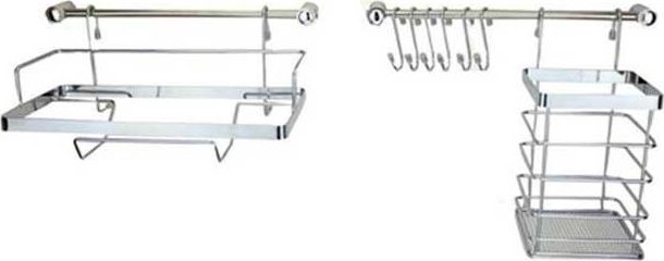 Metlex Reling kuchenny 10 elementowy metlex mx-4540 srebrny