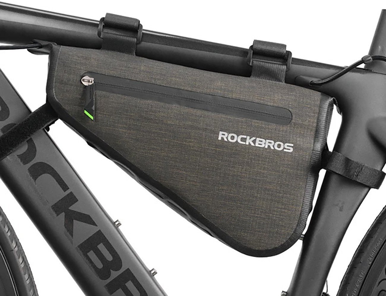 RockBros Torba rowerowa mocowane na ramę 5l AS-017 - ciemnozielona Torba rowerowa mocowane na ramę 5...