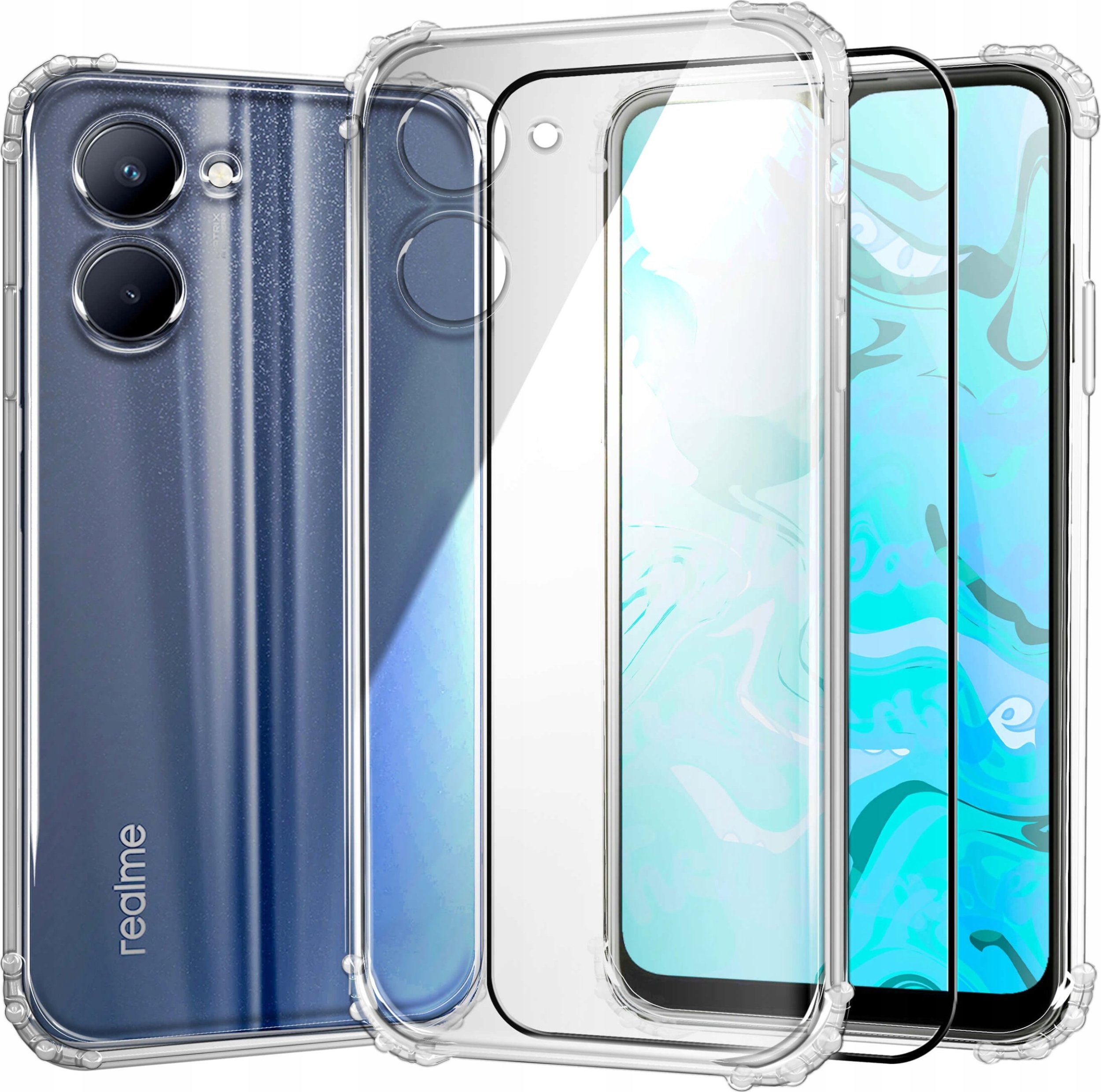 Hello Case ETUI PANCERNE DO REALME C33 | CASE SILIKON GUMOWE SLIM ANTI SHOCK SZKŁO