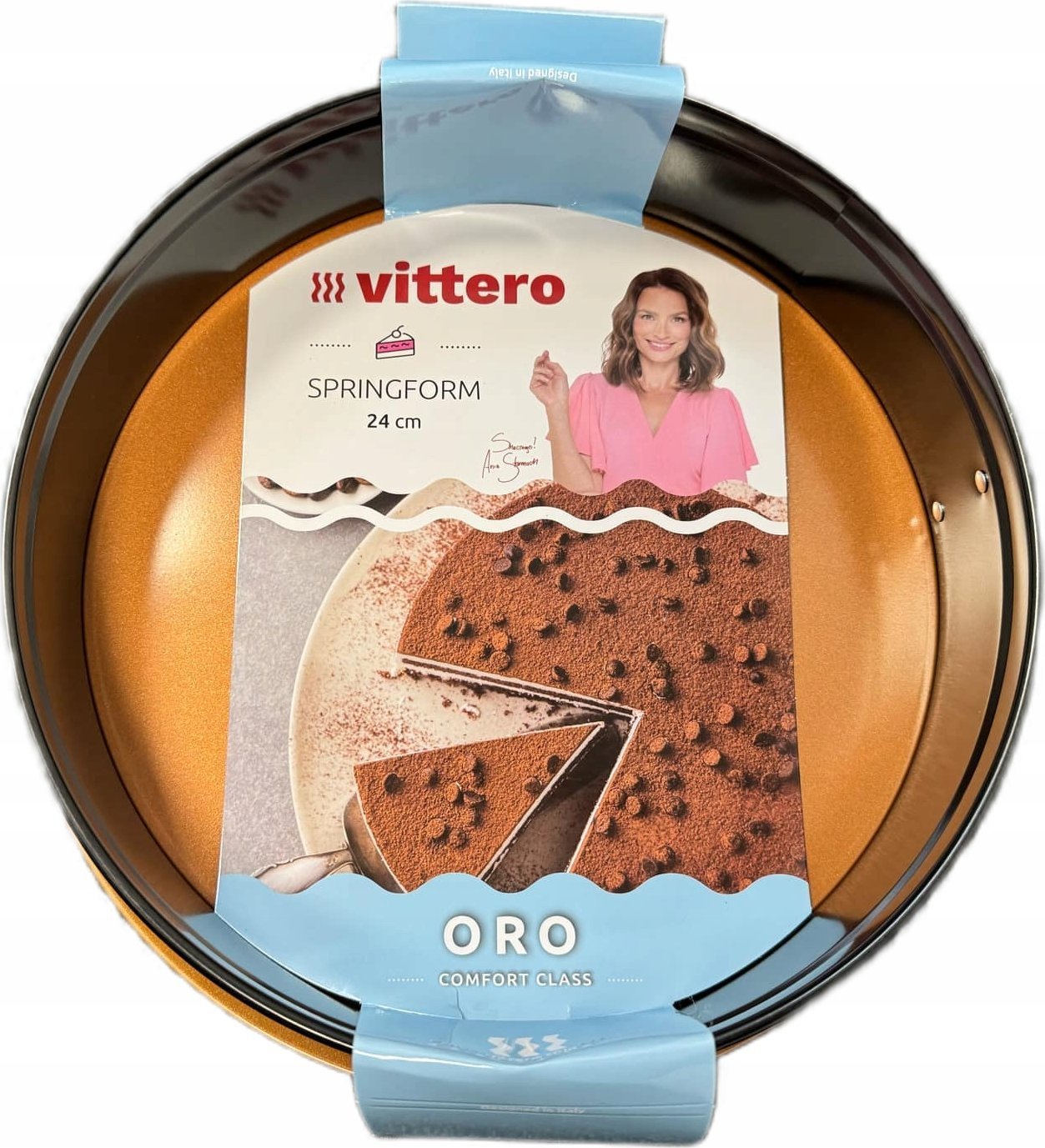 Zwieger Vittero Oro Tortownica okrągła 24x6,8cm