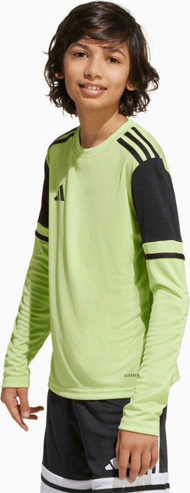 Bluza bramkarska dla dzieci adidas Squadra 25 Long Sleeve limonkowa JJ1940 176cm
