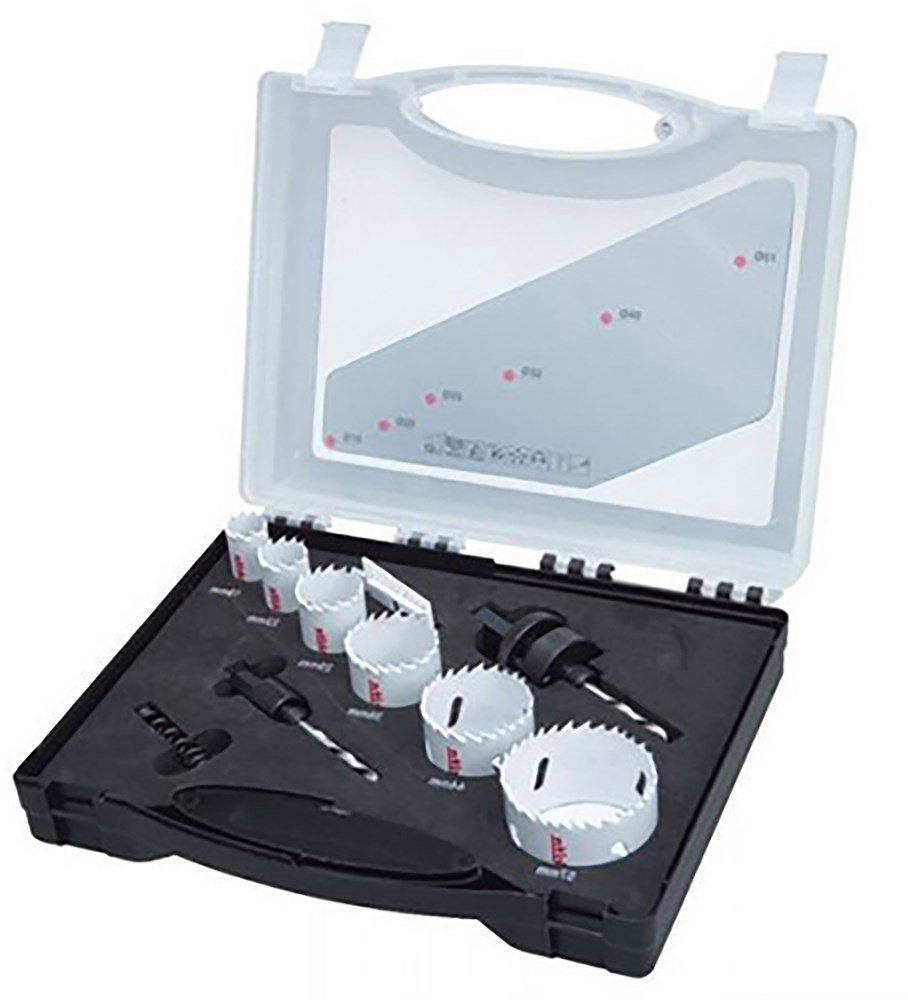 Makita ZESTAW OTWORNIC BIM ECONOMY 6szt. (ELEKTRYK) 16,20,25,32,40,51mm+5WIE+2 ADAPTER