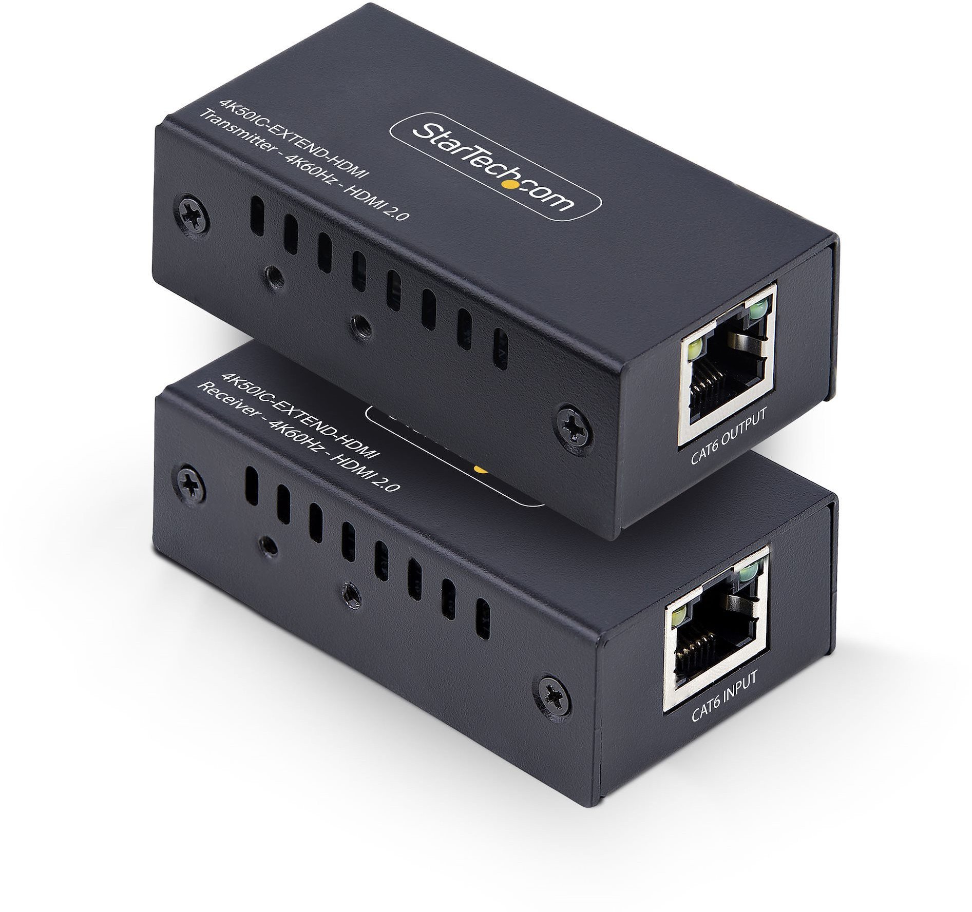 System przekazu sygnału AV StarTech 4K50IC-EXTEND-HDMI przedłużacz AV Nadajnik i odbiornik AV Czarny