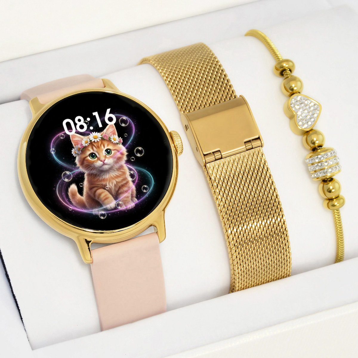 Smartwatch Gravity Zestaw dziecięcy Komunia SMARTWATCH Gravity GT33-1 z bransoletką PROF