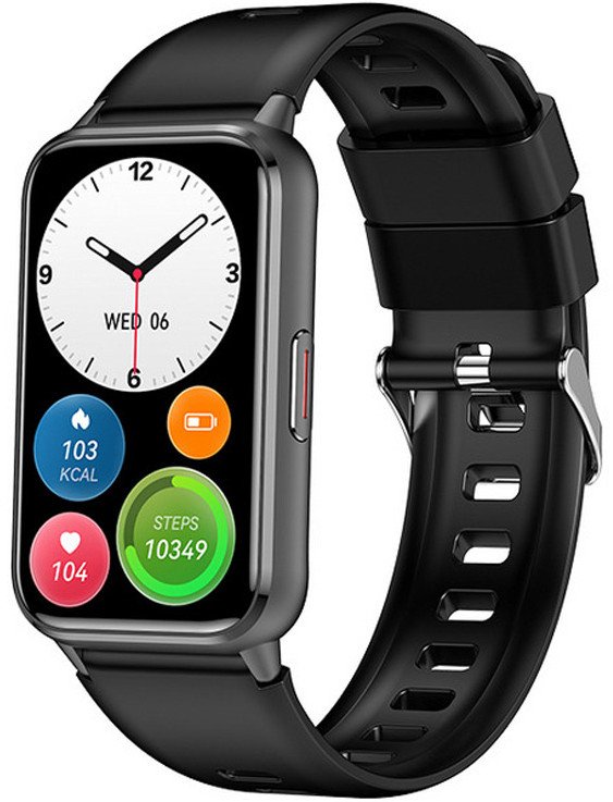 Smartwatch Rubicon Zegarek Damski SMARTWATCH RUBICON RNCF48 black/black silicone