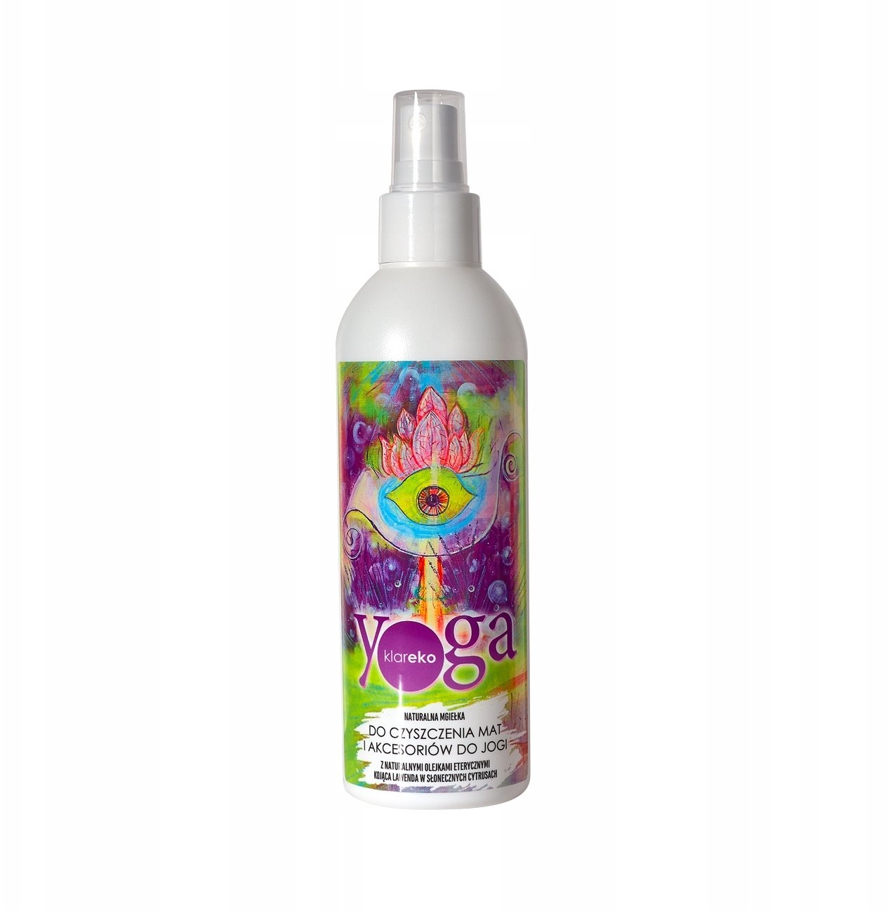 Klareko Klareko, Naturalna Mgiełka do Czyszczenia Mat i Akcesoriów do Yogi, 250 ml