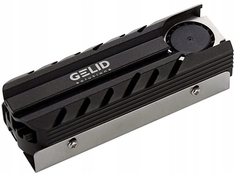 Gelid Gelid IceCap Pro M.2 Black, czarny radiator z termopadami na dyski (HS-M2-SSD-22)