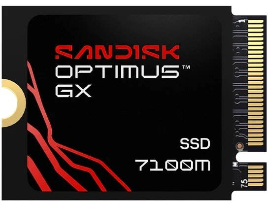 Dysk SSD SanDisk Optimus GX 7100M - SSD - 1 TB - wewnętrzny - M.2 2230 - PCIE 4.0 x4 (NVME)