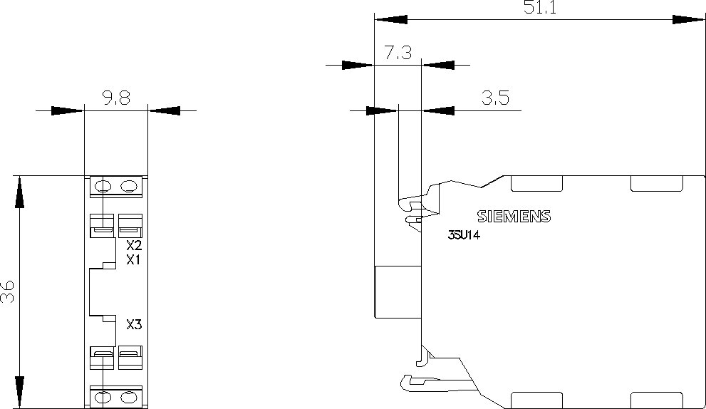 Siemens Oprawka blok LED 3 kolory czerwony-żółty-zielony 24V AC-DC montaż czołowy przył sprężynowe S...