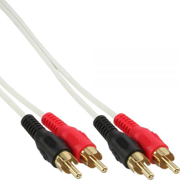 Kabel Intos RCA (Cinch) x2 - RCA (Cinch) x2 0.5m biały (89933U)